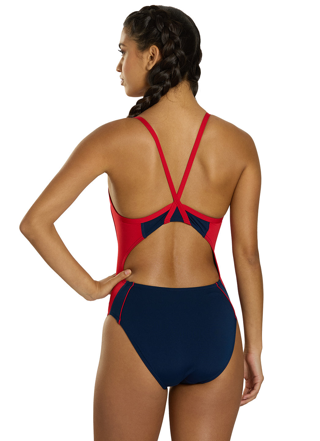  Sporti HydroLast Splice Thin Strap One Piece Swimsuit (22-40)