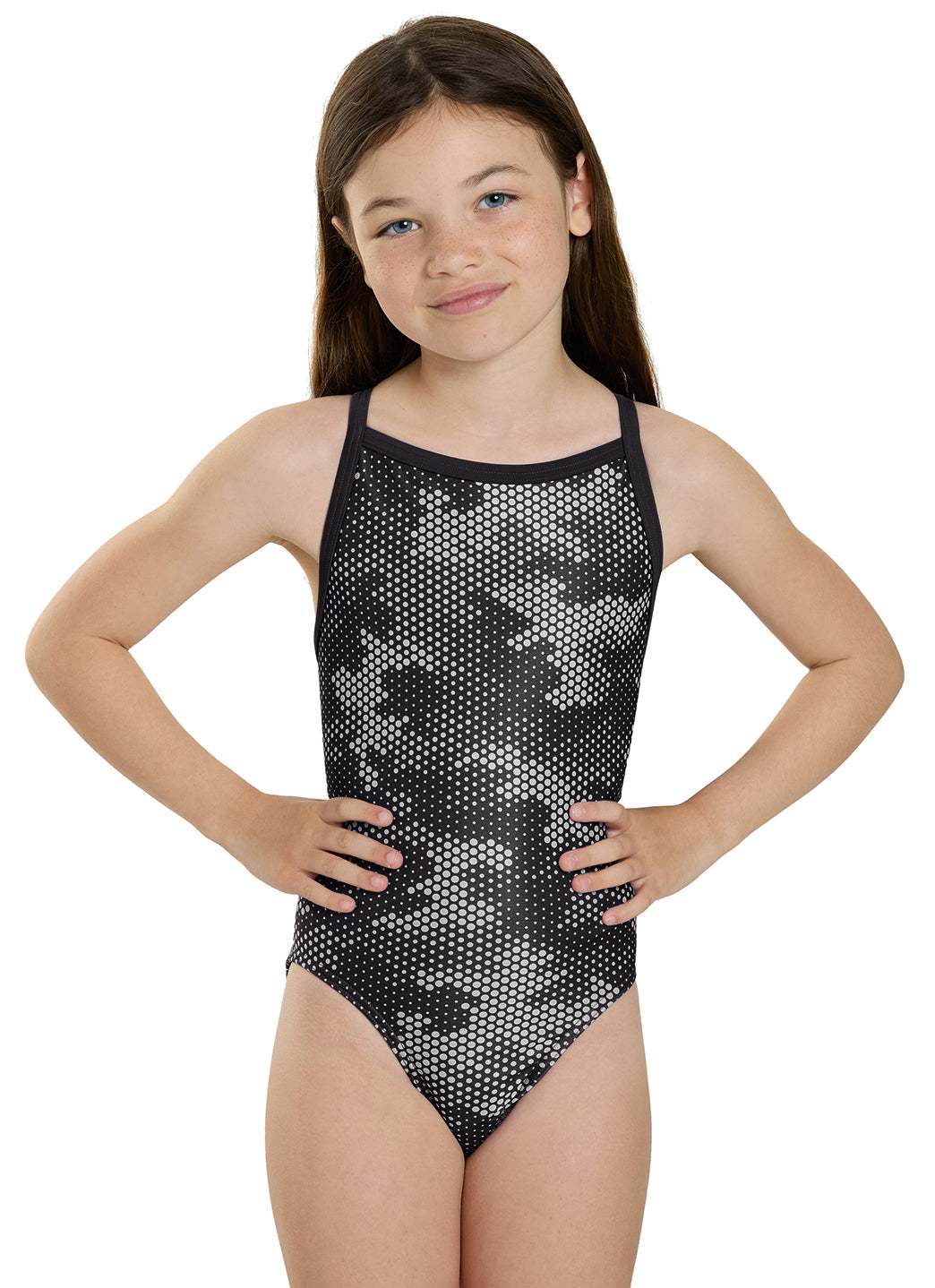  Sporti HydroLast Digi Camo Thin Strap One Piece Swimsuit (22-44)