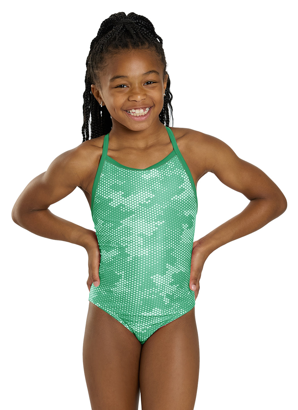 Sporti HydroLast Digi Camo Thin Strap One Piece Swimsuit (22-44)