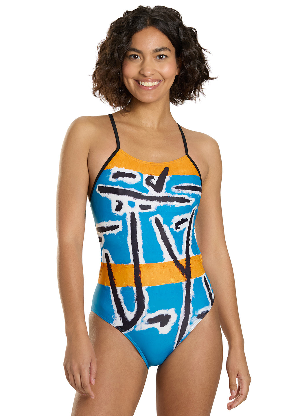  Sporti Senecio Splash Micro Back One Piece Swimsuit (26-40)