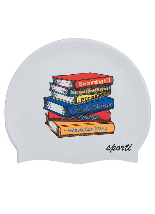  Sporti Chromatic Stacks Silicone Swim Cap