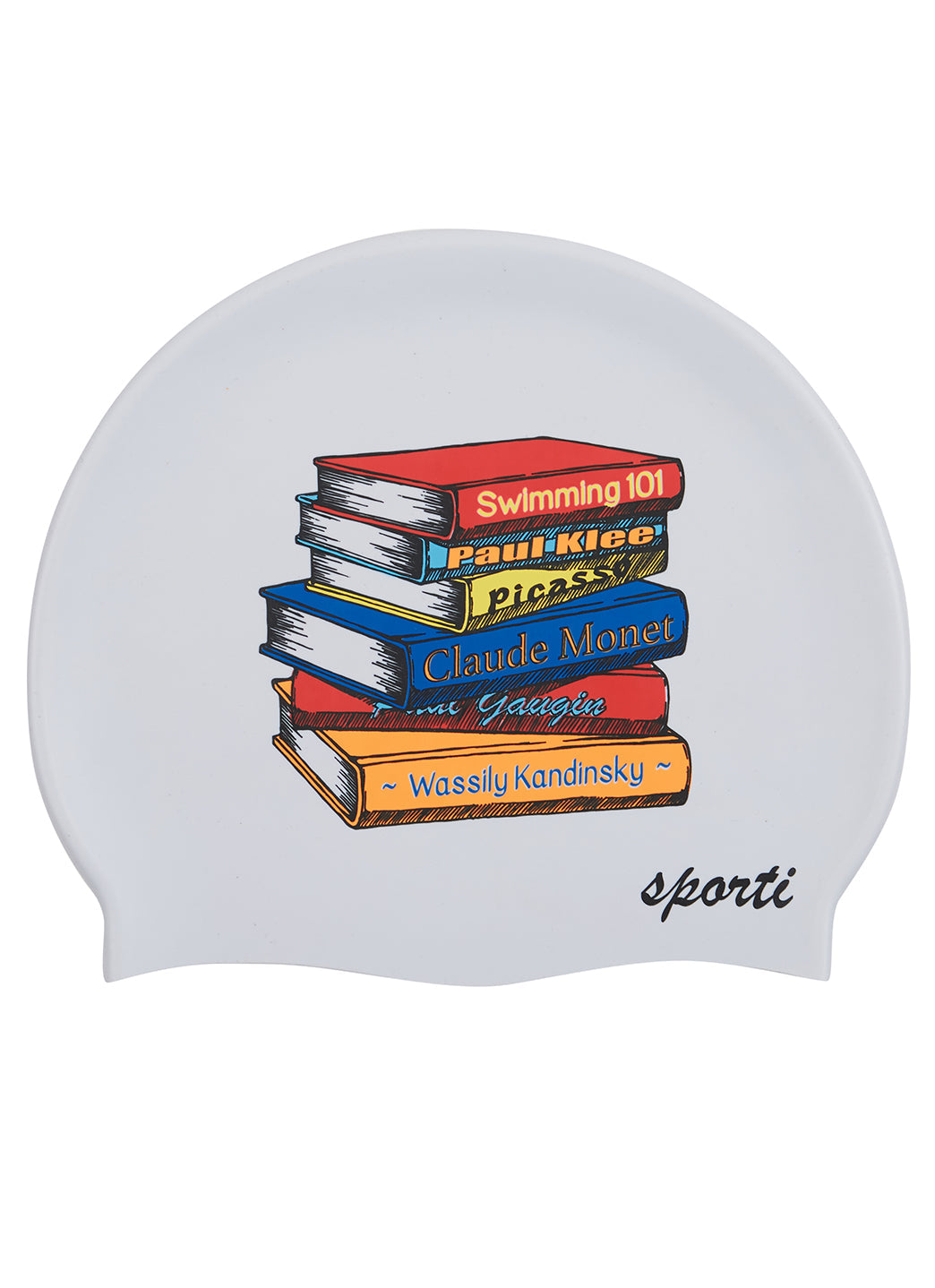  Sporti Chromatic Stacks Silicone Swim Cap